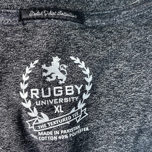 New. Rugby University. Men’s Shirt, Size: XL. Color Black. - Picture 11 of 15